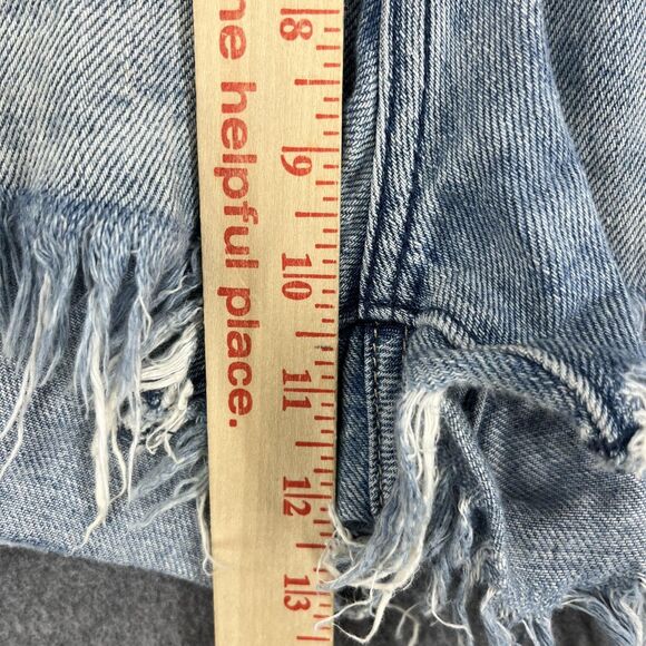 Abercrombie & Fitch Boyfriend Shorts Womens 8 Distressed Denim Low Rise Casual - Picture 7 of 14